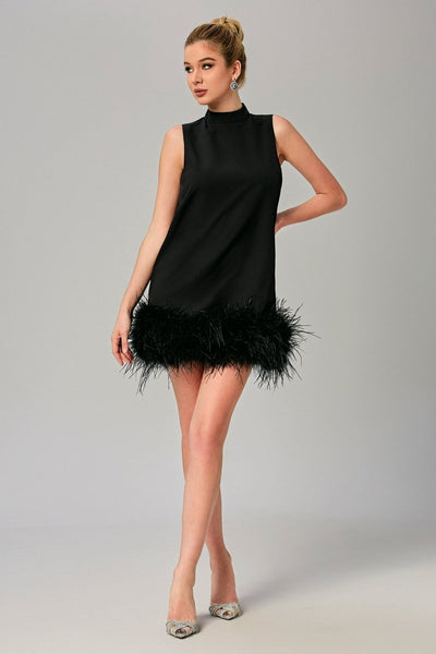 Odell Feather Mini Dress