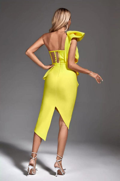Verona One Shoulder Midi Dress