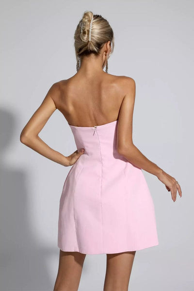 Pietra Pink Floral Mini Dress