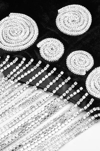 Rizzo Silver Fringes Jacket-Dress