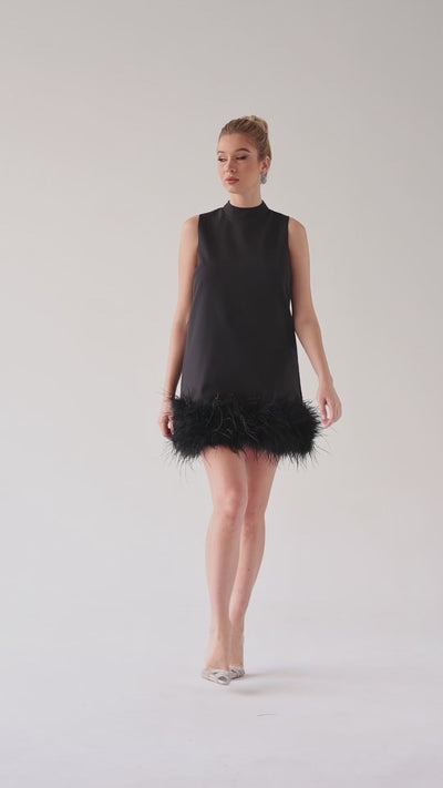 Odell Feather Mini Dress