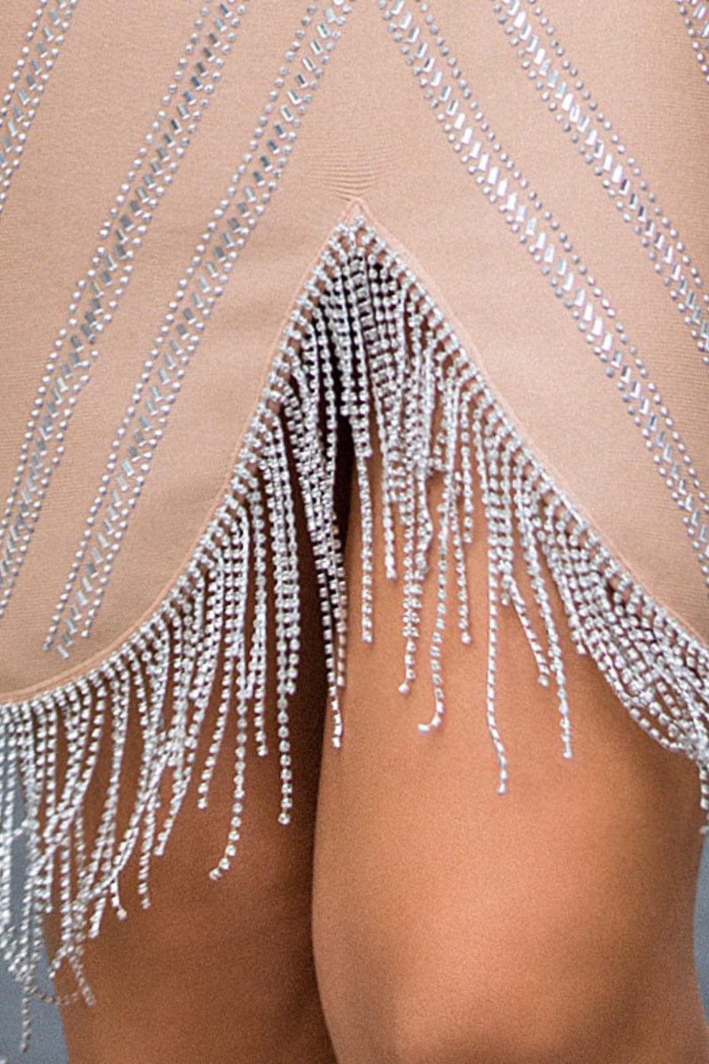 Caledonia Crystal-Embellished Strapless Mini Dress