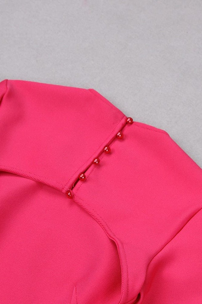 Chandra Cut-out Midi Dress - Rose Pink