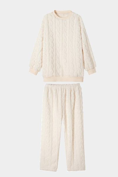 Andromeda Cozy Fluffy Fleece Matching Pajamas Set