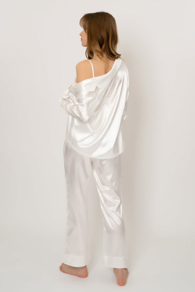 Levar 3Pc Pajama Set-White
